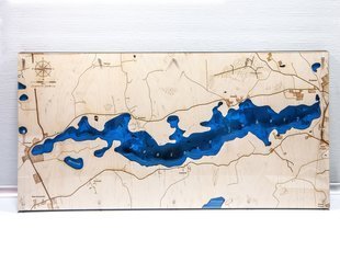 Jezioro Juksty - mapa batymetryczna 3D